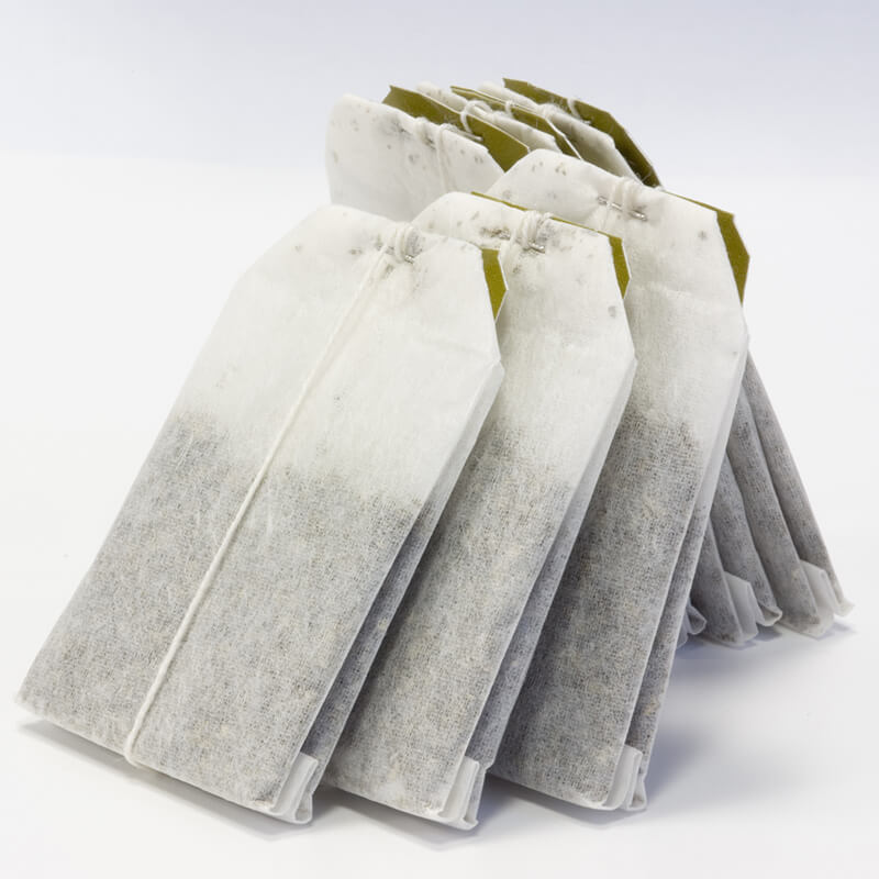 fanning for green tea tea bag